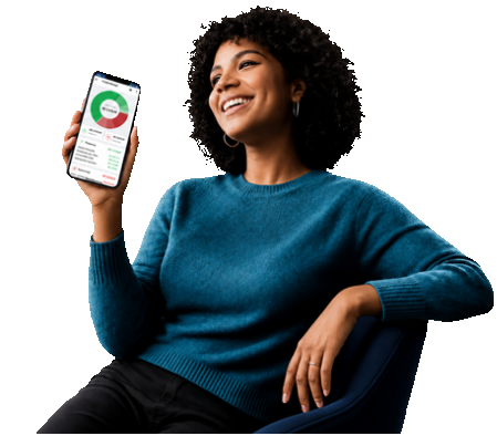 Cliente Tecsmart usando o aplicativo Meu RH no celular